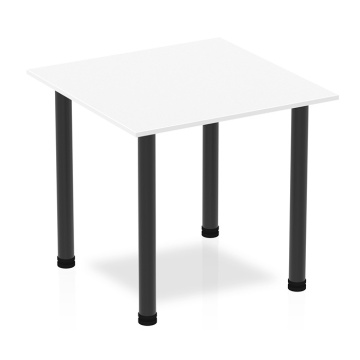 Impulse Square Table With Black Post Leg