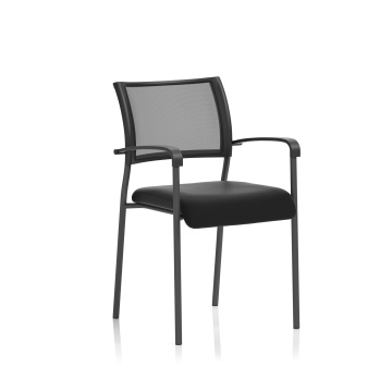 Office Meeting Room Chairs Brunswick Visitor Black Fabric Chair With Arms Black Frame BR000024