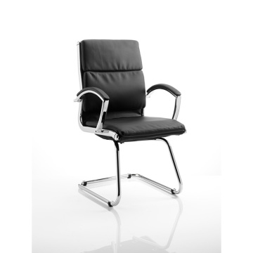 Classic Cantilever Black Chair with Arms