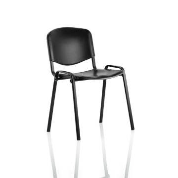 ISO Black Frame Polyproyylene Chair Available in Black or Blue