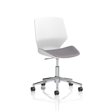 Florence 5 Star Base Dark Grey Fabric Visitor Chair