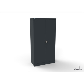 Kontrax 1650(h)mm Double Door Cupboard with Security Bar Including 2 Shelves