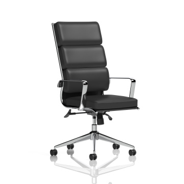 Office Home Office Savoy Executive High Back Chair Black Soft Bonded Leather With Arms EX000067