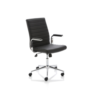 Office Task & Operator Chairs Ezra Executive Black Leather Chair EX000188