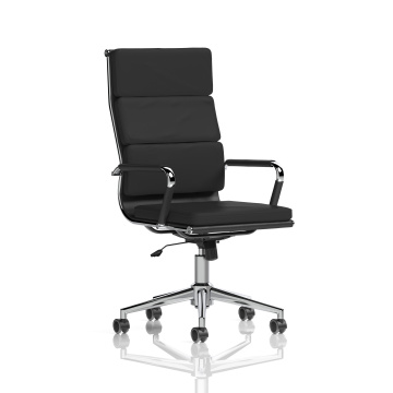 Office Home Office Hawkes Black PU Chrome Frame Executive Chair EX000219