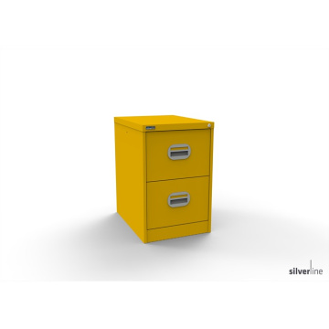 Kontrax Foolscap 2 Drawer Filing Cabinet with Security Bar
