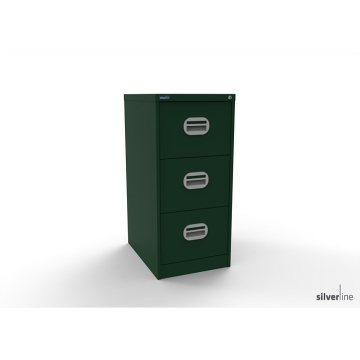 Kontrax Foolscap 3 Drawer Filing Cabinet with Security Bar