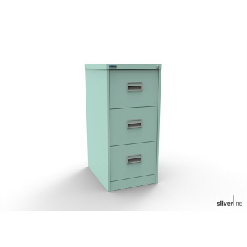 Midi 3 Drawer Foolscap Filing Cabinet with Security Bar