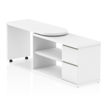 Office Corner & L-Shaped Desks Fleur Smart Storage Office Desk White HO00101