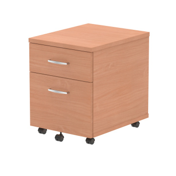 Office Filing Cabinets Impulse 2 Drawer Mobile Pedestal Beech I000064