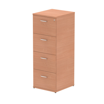 Office Cupboards Impulse 4 Drawer Filing Cabinet Beech I000074