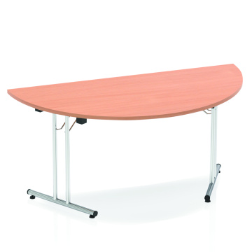 Office Folding & Flip Top Tables Impulse 1600mm Folding Semi-circle Table Beech Top I000694