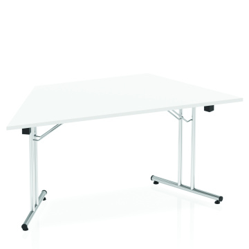 Office Bench Desks Impulse 1600mm Folding Trapezium Table White Top I000711