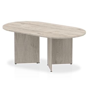 Office Boardroom Tables Impulse 1800mm Boardroom Table Grey Top Arrowhead Leg I003277
