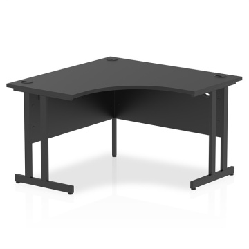 Impulse 1200mm Black Cantilever Leg Corner Desk