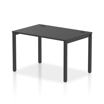 Impulse Single Starter Bench Desk with Black Frame