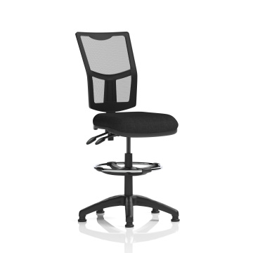 Office Task & Operator Chairs Eclipse Plus II Lever Task Chair Mesh Back, Black Seat, High Rise Draughtsman Kit KC0262