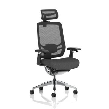 Office Task & Operator Chairs Ergo Click Black Seat Black Mesh Back with Headrest KC0296