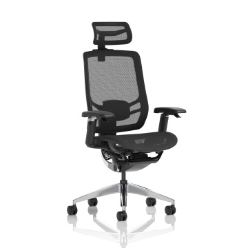 Office Task & Operator Chairs Ergo Click Black Mesh Seat Black Mesh Back with Headrest KC0297