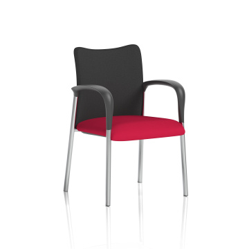 Office Task & Operator Chairs Academy Black Back Bespoke Colour Seat With Arms Bergamot Cherry KCUP0025