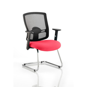 Portland Cantilever Mesh Back Armchair with Bespoke Colour Seat