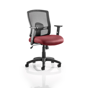 Portland Mesh Back Operator Chair with Height Adjustable Arms and Bespoke Colour Seat