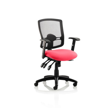 Portland III Black Mesh Back Operator Chair with Bespoke Colour Seat
