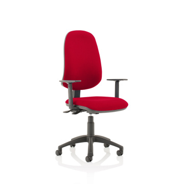 Eclipse Plus XL Lever Task Operator Chair Fully Upholstered in Bespoke Colour with Height Adjustable Arms