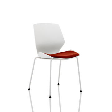 Florence White Frame Visitor Chair