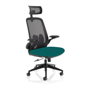 Sigma Executive Mesh Bespoke Chair With Folding Arms