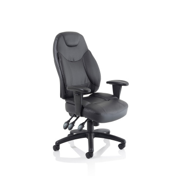 Office Task & Operator Chairs Galaxy Task Operator Chair Black Leather With Arms OP000068