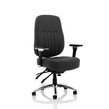Office Task & Operator Chairs Barcelona Deluxe Black Fabric Operator Chair OP000242