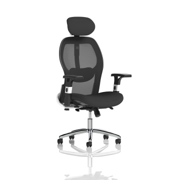 Office Task & Operator Chairs Sanderson II Black Fabric Mesh Back Chair OP000244