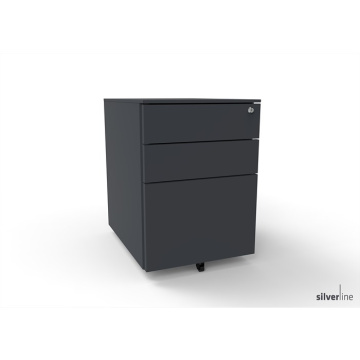 Beam 3 Drawer (2 Personal and 1 Filing) Mobile Metal Pedestal