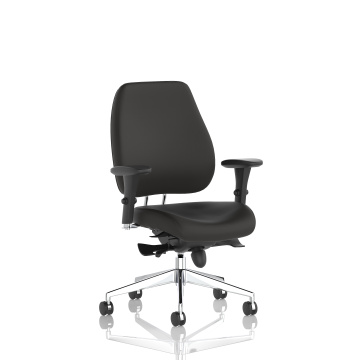 Office Task & Operator Chairs Chiro Plus Ergo Posture Chair Black With Arms PO000001