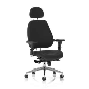 Office Task & Operator Chairs Chiro Plus Ultimate Black With Arms With Headrest PO000011