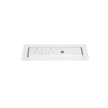 Rotadock In Desk Horizontal Roll Over Top Power and USB Module