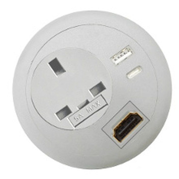 UK Grommet Power Socket,  USB A & USB C