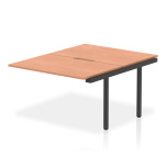 Office Standard Office Desks Evolve Plus 1200mm B2B Office Bench Desk Ext Kit Beech Top Black Frame BE919