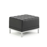 Office Meeting & Boardroom Infinity Modular Cube Chair Black Soft Bonded Leather BR000199