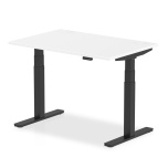 Air Black Frame Height Adjustable Desk without Cable Ports