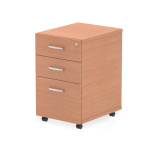 Office Desk Accessories Impulse 3 Drawer Under Desk Pedestal Beech I001648