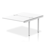 Impulse B2B 2 Person Bench Desk Extension Kit Silver Frame