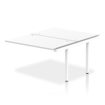 Impulse B2B 2 Person Bench Desk Extension Kit White Frame