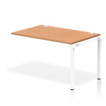 Impulse Single Row Bench Desk Extension Kit White Frame