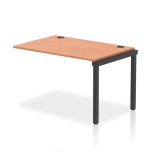 Impulse Single Row Bench Desk Extension Kit Black Frame