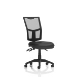 Office Task & Operator Chairs Eclipse Plus III Mesh Back Leather Seat KC0424