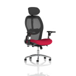 Office Executive Office Chairs Sanderson II Upholstered Seat Only Bergamot Cherry Mesh Back Chair KCUP1355