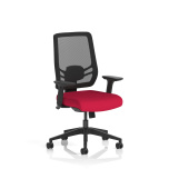 Office Task & Operator Chairs Ergo Twist Bespoke Fabric Seat Bergamot Cherry Mesh Back KCUP1892