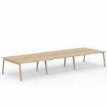 Nova Wood 6 Person Bench Desk 1640(d)
